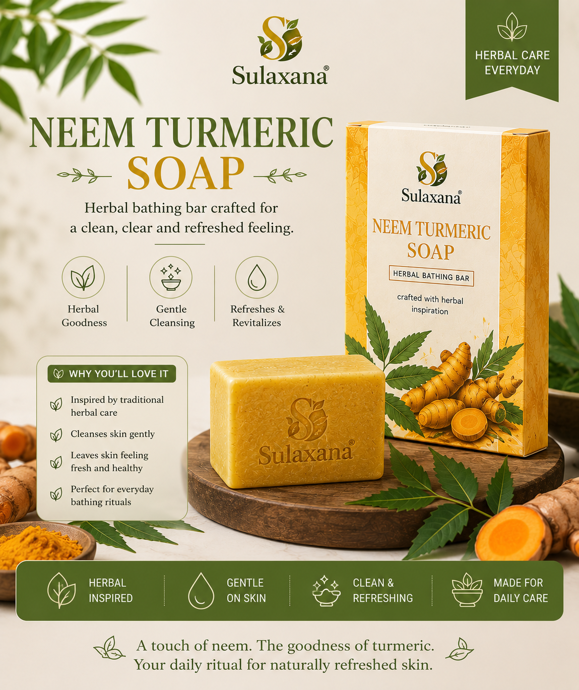Sulaxana Neem Turmeric Soap