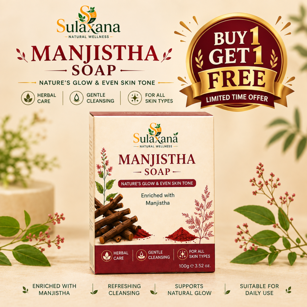 Sulaxana Manjistha Soap (LIMITED TIME: BUY 1, GET 1 FREE)
