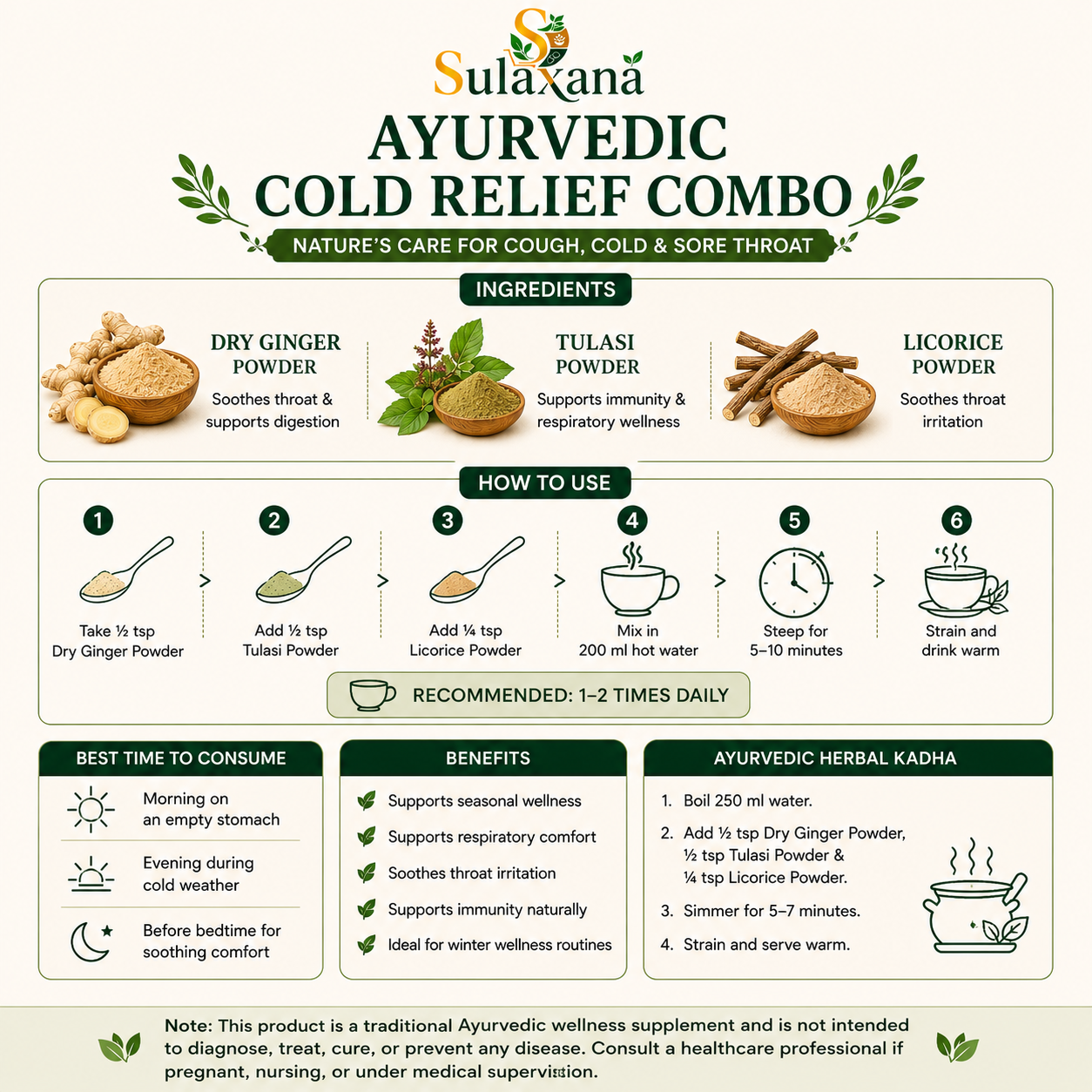 Sulaxana Ayurvedic Cold Relief Combo - Image 2